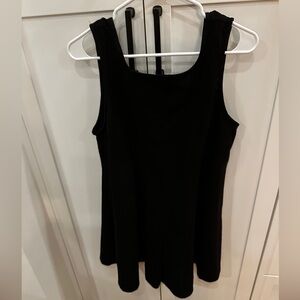 Elegant Black Sleeveless Romper